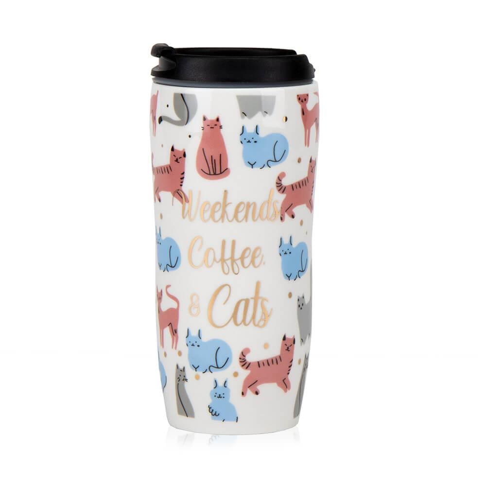 Термокружка Elisey Cats and dogs 500 мл Білий кіт (8934-004)