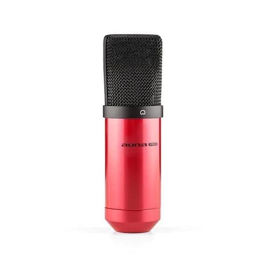 Мікрофон конденсаторний Auna MIC-900WH-LED USB 16 біт/48 кГц 32 дБ (10030363)