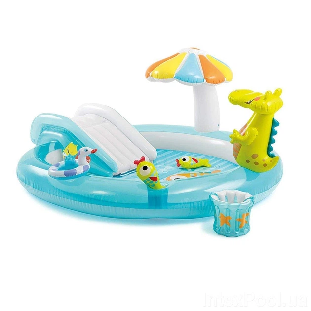 Игровой центр бассейн Intex 57165 на 160 л с горкой (1395817003)