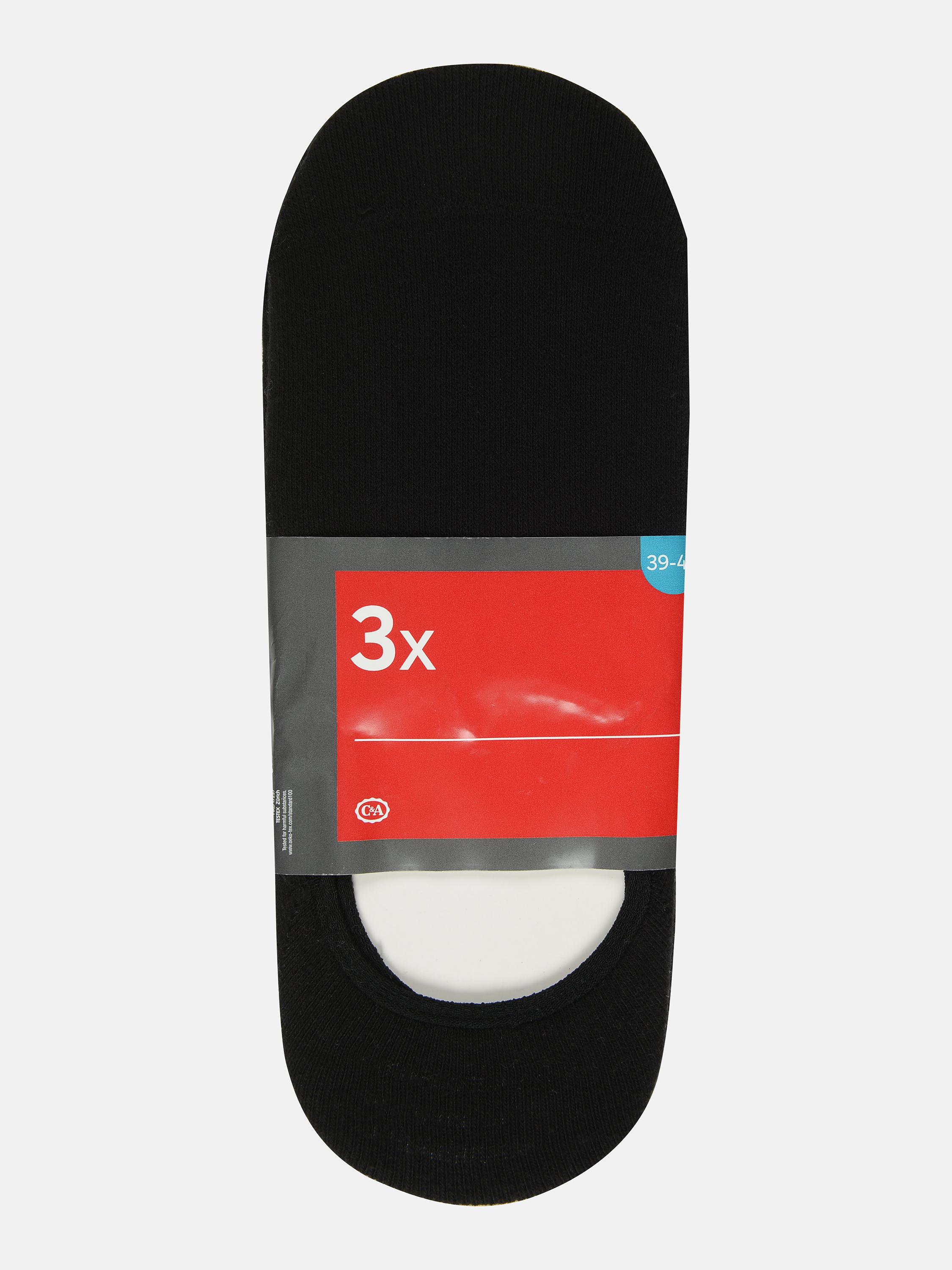 Носки C&A 3 пары р. 39-42 Черный (214548214)