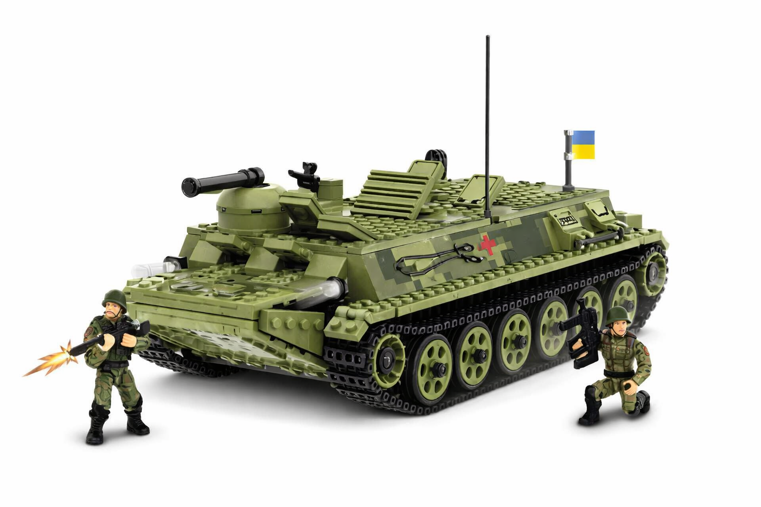 Конструктор Iblock PL-921-485 Транспортер MT-ЛB 763 дет. 2 фигурки (1993078307)