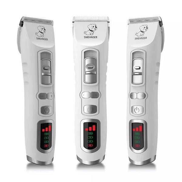 Машинка для стрижки тварин SMEHNSER D3 акумуляторна Білий (1559) - фото 2 Машинка для стрижки тварин SMEHNSER D3 акумуляторна Білий (1559) - фото 2