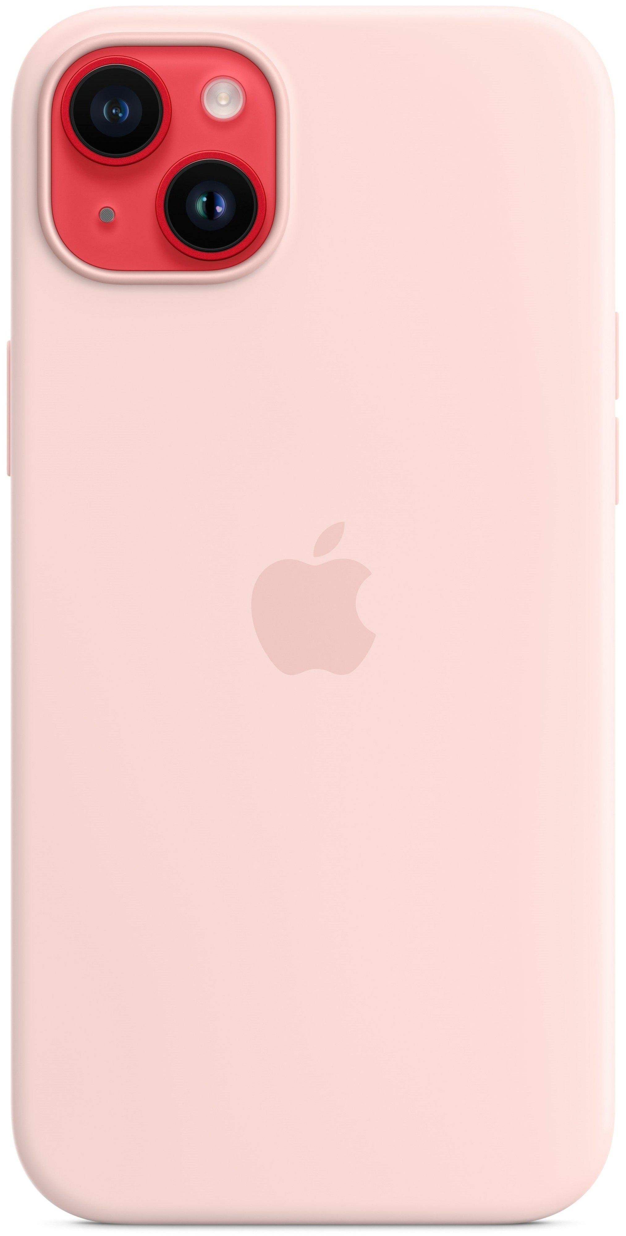 Чехол оригинальный силиконовый противоударный Silicone Case MagSafe MPT73ZE/A Apple Iphone 14 Plus/15 Plus (6.7") Pink - фото 1