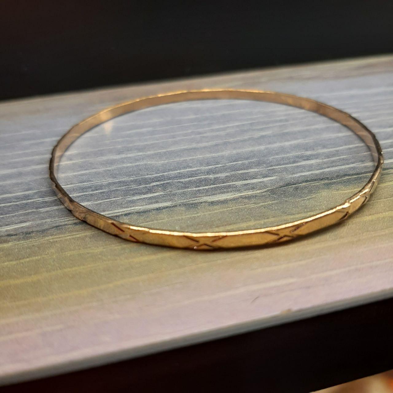 Браслет женский X металлический Золотистый (6321)