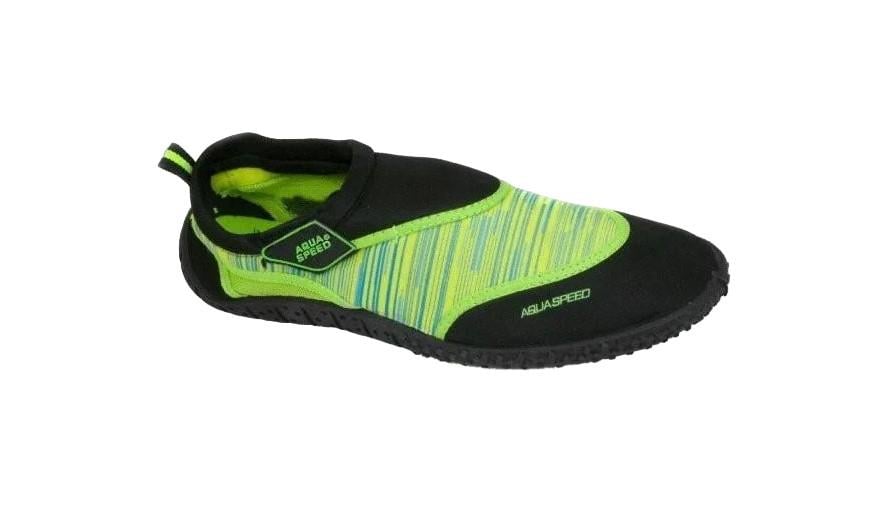 Аквашузы для девочек Aqua Speed Aqua Shoe 2B 6566 р. 30 Черный/Зеленый(673-2B 30)