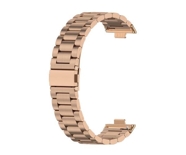 Ремешок металлический Metal Classic для Xiaomi Redmi Watch 5 Розово-золотой