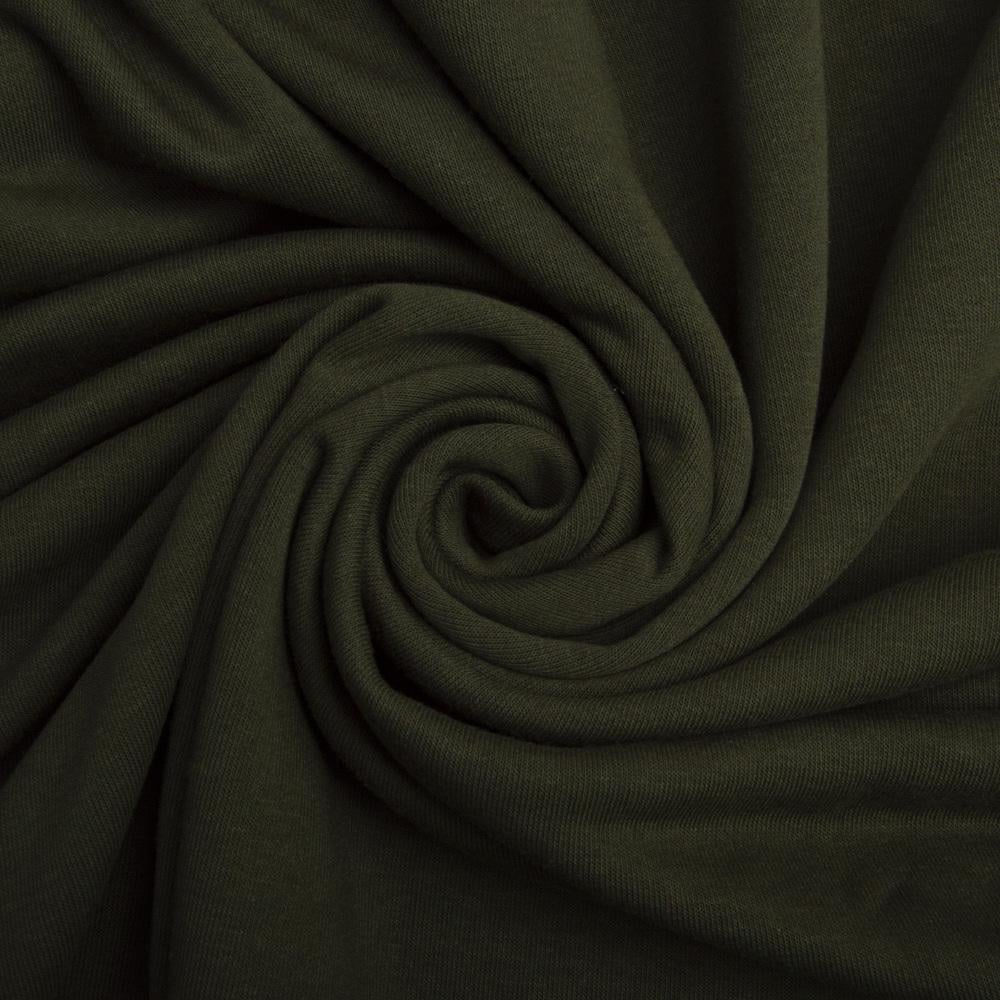 Ткань трикотаж Сезон трехнить петля Хаки (23791)