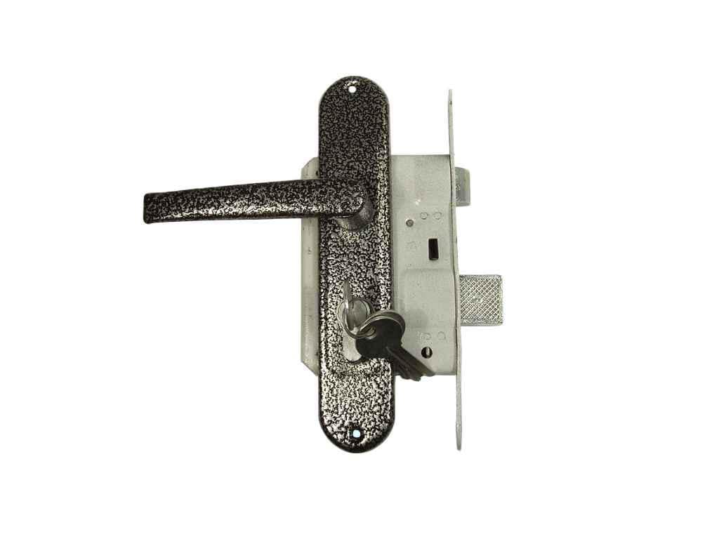 Замок врiзний Тандем ЗВ4-АМ правий Античне срiбло (04785)