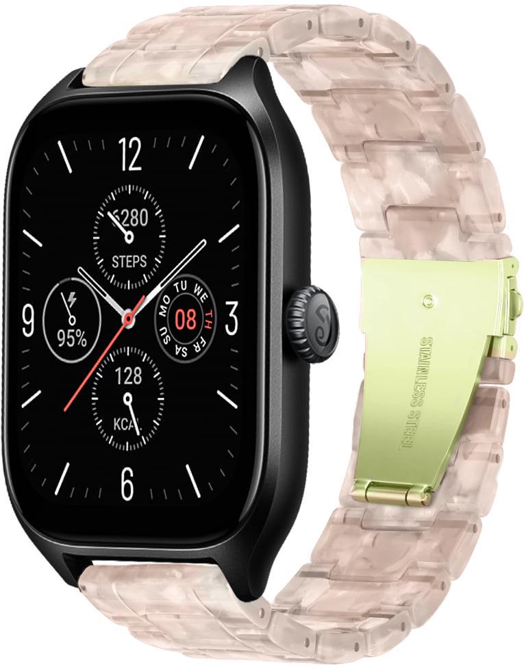 Ремешок из смолы Resin для смарт-часов Amazfit GTS 4/Mini Pink (29563-31)