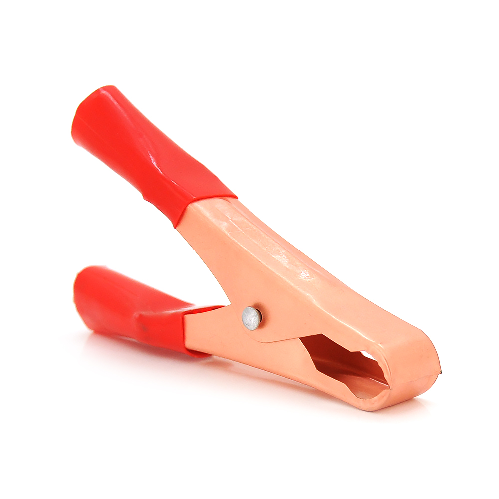 Зажим аккумуляторный VOLTRONIC крокодил 60А 100 мм Красный (26483555)