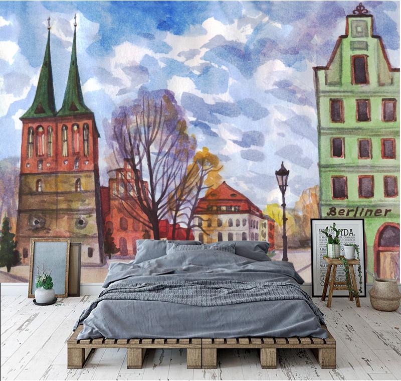 Фотообои флизелиновые для спальни/зала/кухни моющиеся Берлин