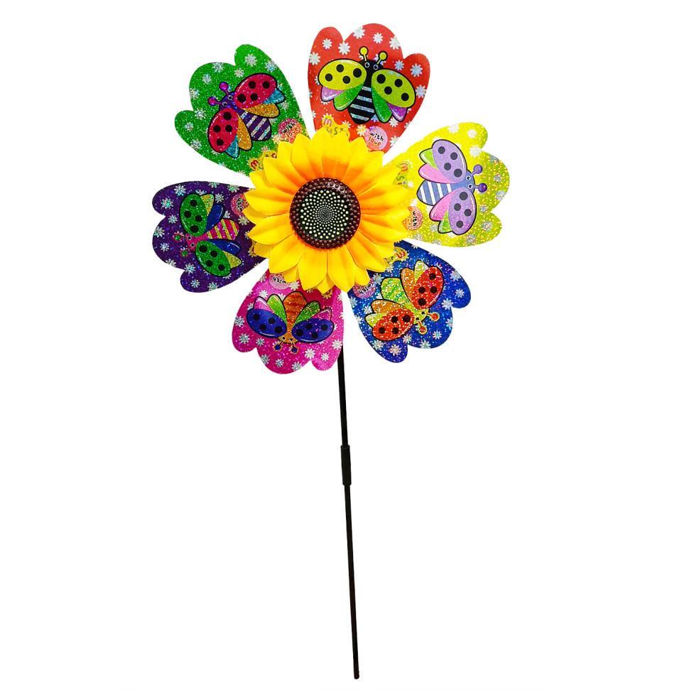 Дитяча іграшка Вітряк Сонечко МR 1225-4 Квітка d 28/48 см (26129378)