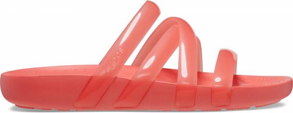 Шлепанцы Crocs Splash Glossy Strappy р. W7/EUR 37-38 Neon watermelon (13331478) - фото 4