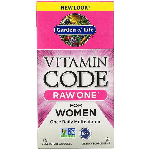 Витаминно-минеральный комплекс Garden of Life Vitamin Code RAW One Once Daily Multivitamin for Women 75 Veg Caps (GOL-11403) Витаминно-минеральный комплекс Garden of Life Vitamin Code RAW One Once Daily Multivitamin for Women 75 Veg Caps (GOL-11403)