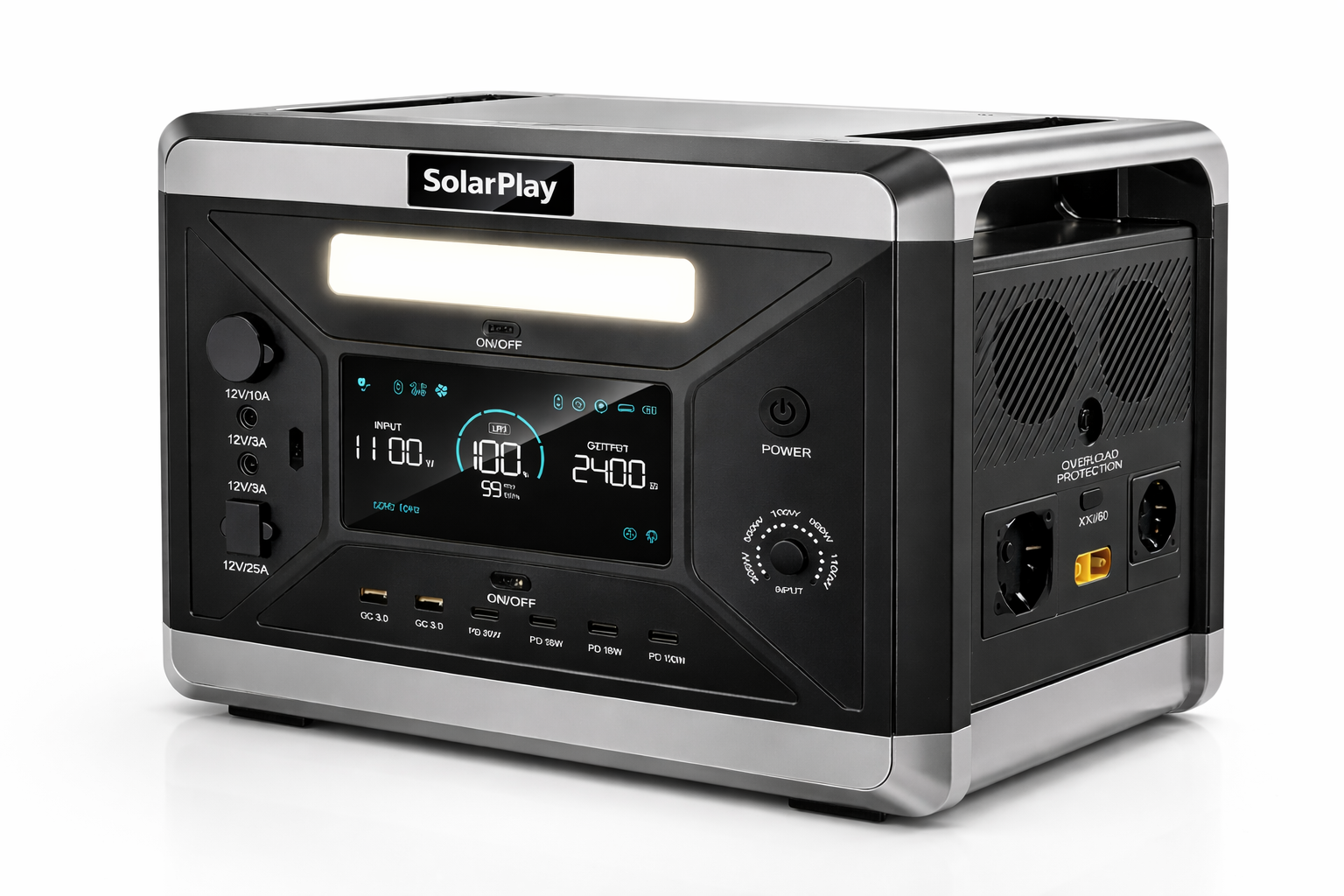 Зарядная станция SolarPlay Professional Q2501 2400-4800W LiFePO4 европейские розетки