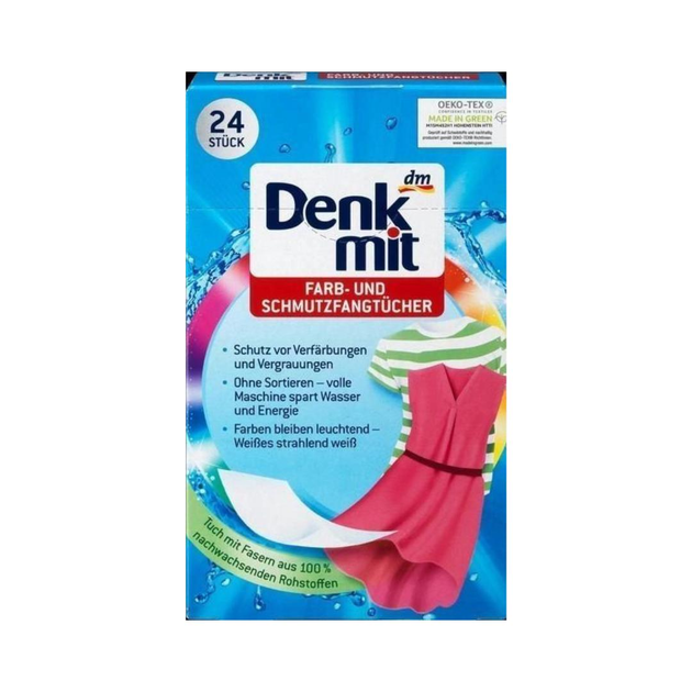 Серветки абсорбуючі Denkmit для видалення плям 24 шт.