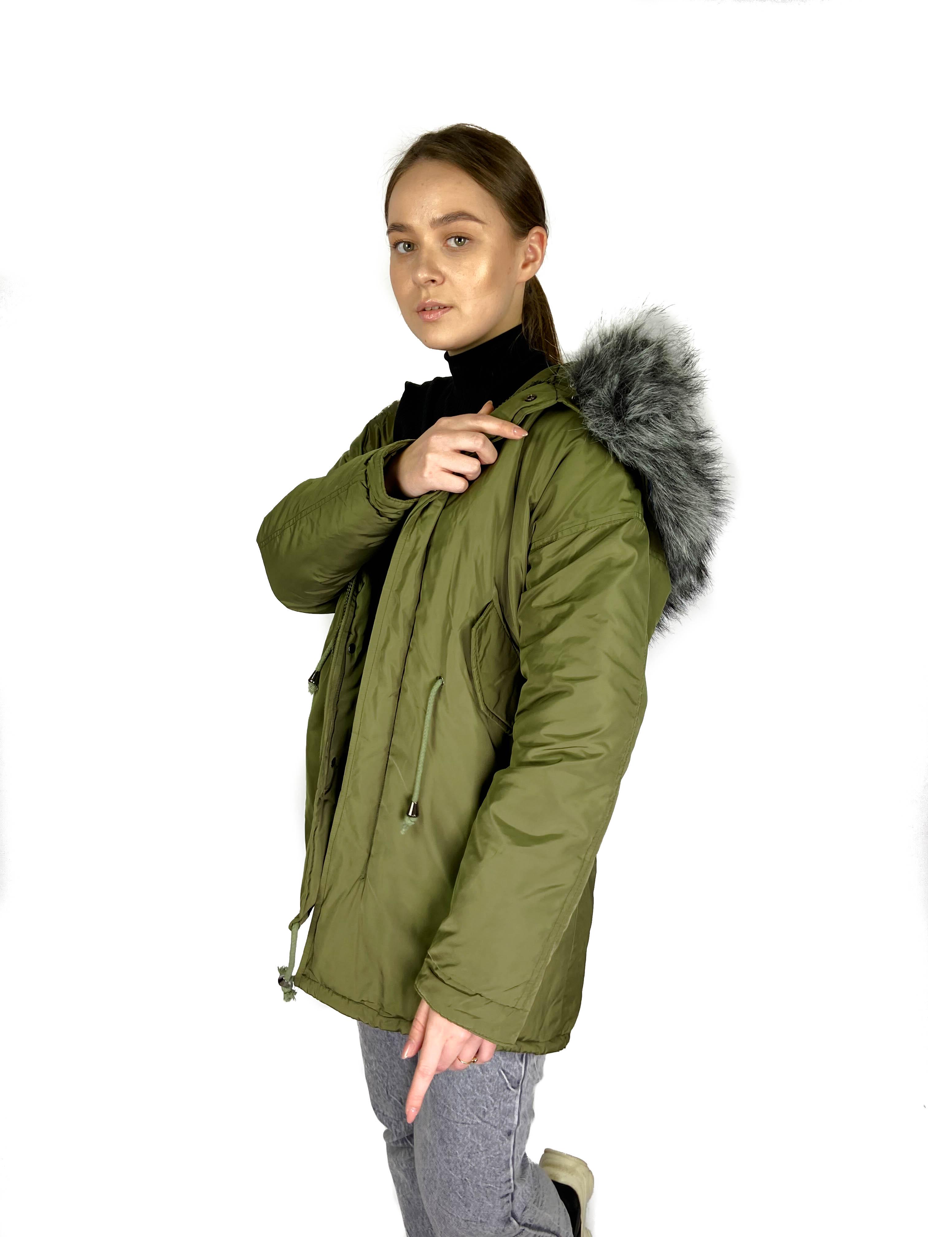 Парка зимняя женская XINXUEYI 2XL Хаки (PP9010-1) - фото 6