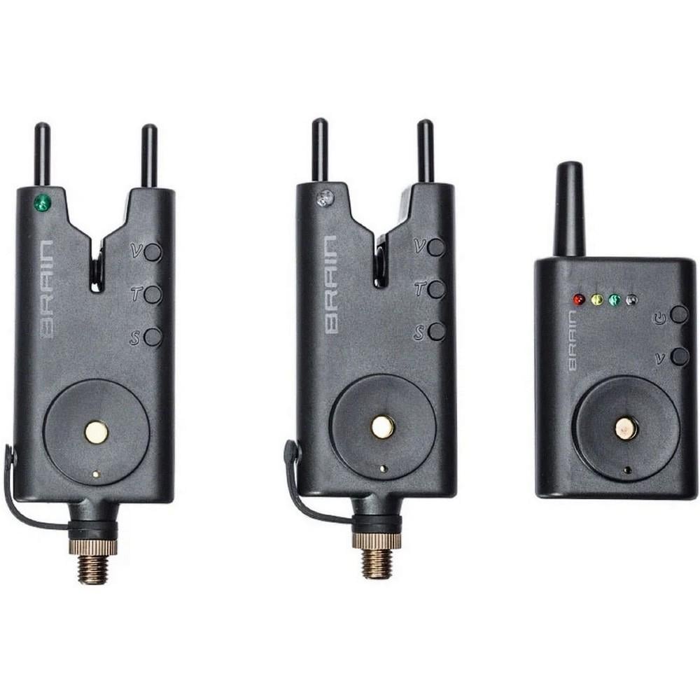 Набор сигнализаторов клева Brain Wireless Bite Alarm B-1 2+1 (1858.42.24)