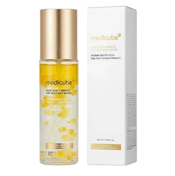 Гель-сироватка освітлююча з койєвою кислотою та куркумою Medicube Kojic Acid Turmeric Vita Jelly Mist Serum 100 мл (37459112)