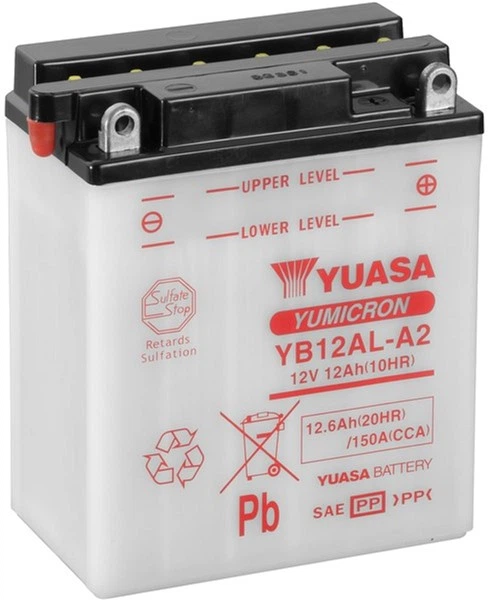 Аккумулятор YuasaBatteryEuropeGmb МОТО YuMicron Battery YB12AL-A2 сухозаряженный 12V 12,6Ah