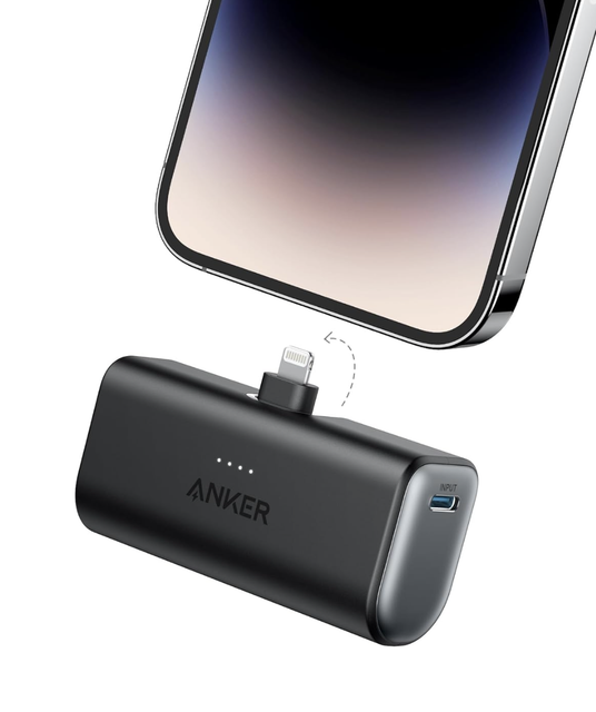 Повербанк Anker Nano із вбудованим складаним роз’ємом Lightning 5000 mAh Black - фото 7