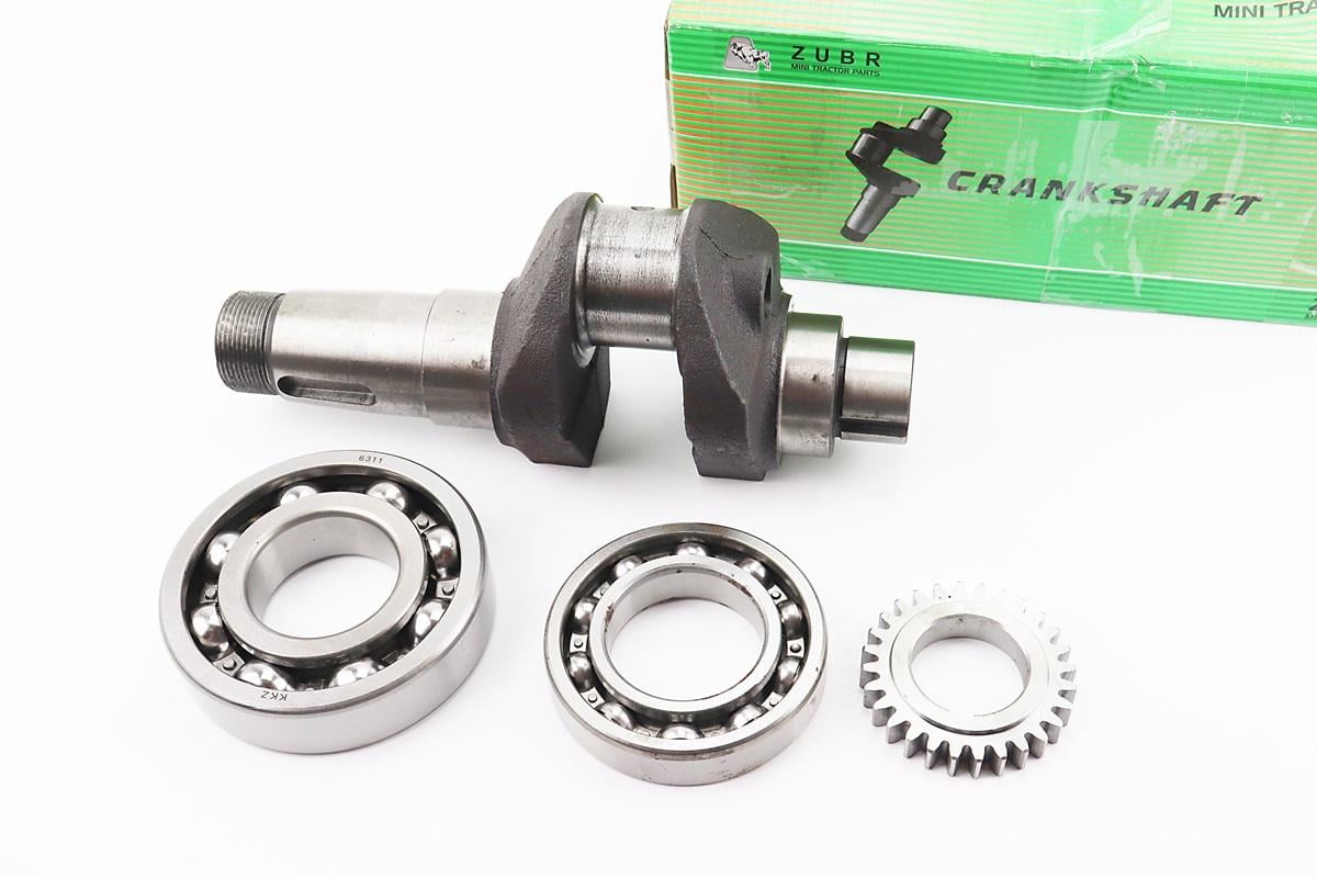 Коленвал CROSSER S-180 к двигателям R195NM с подшипниками и шестерней (608352) Коленвал CROSSER S-180 к двигателям R195NM с подшипниками и шестерней (608352)