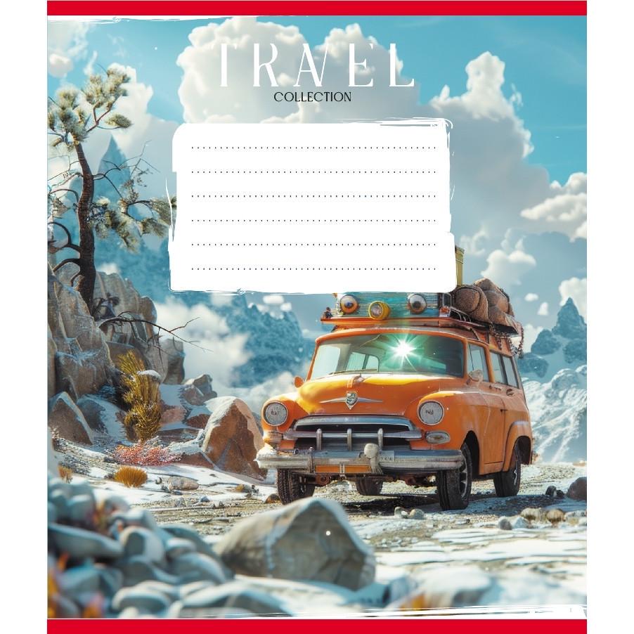 Шкільний зошит Подорож на авто 036-570083K-5 в клітинку 36 аркушів (RLT55321)