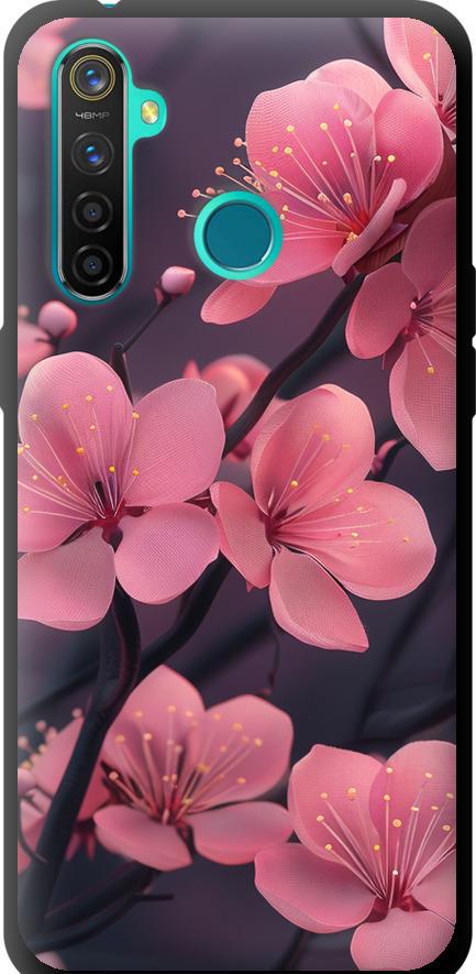 Чехол на Realme 5 Pro Пурпурная сакура (6075b-1861-42517)