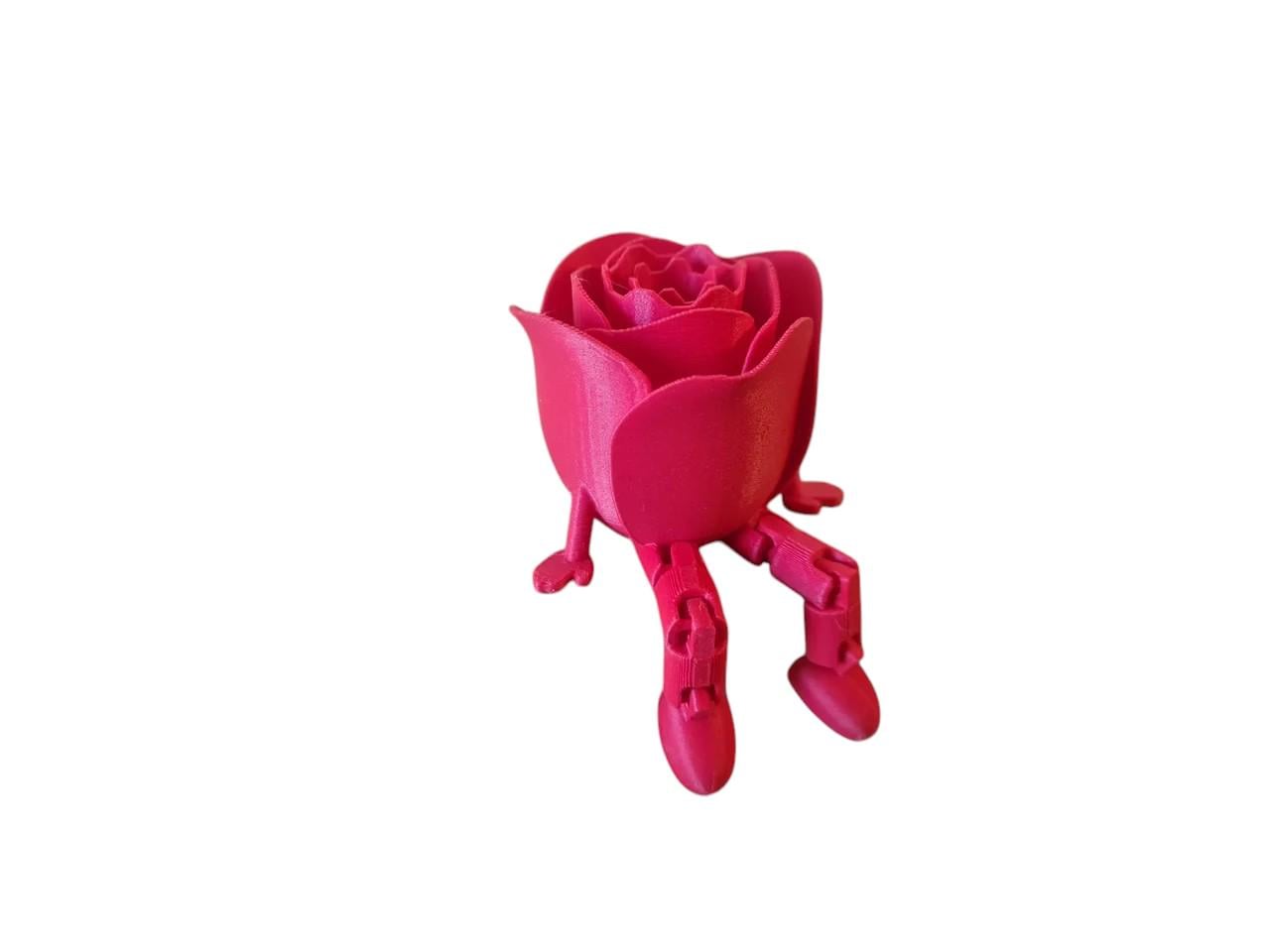 Роза артикулированная Articulated Rose Valentine's Day 15 см 3D-печать