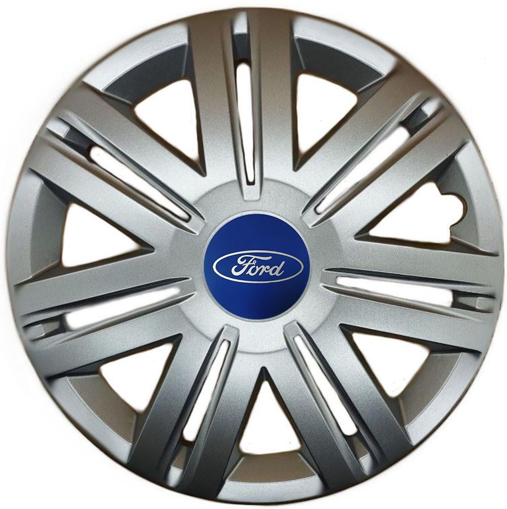Колпаки SJS 203 с логотипом Ford 4 шт. R14 Серебряный (2654556040)