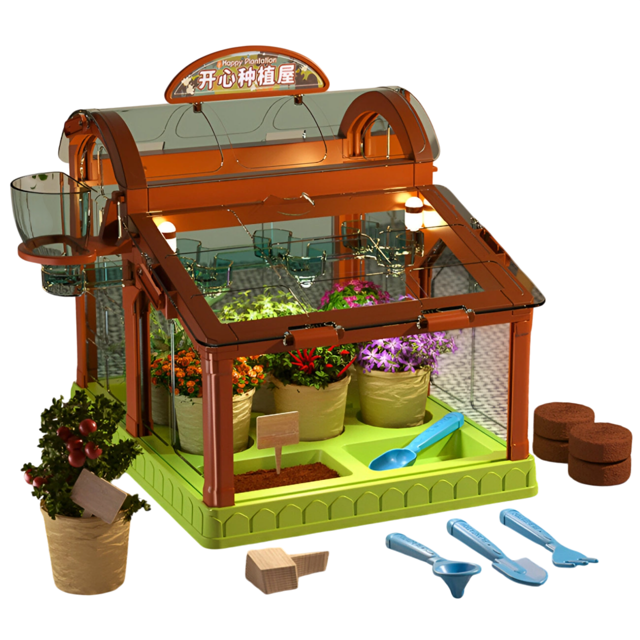 Детский Зеленограй теплица с освещением и самополивом (29075236)
