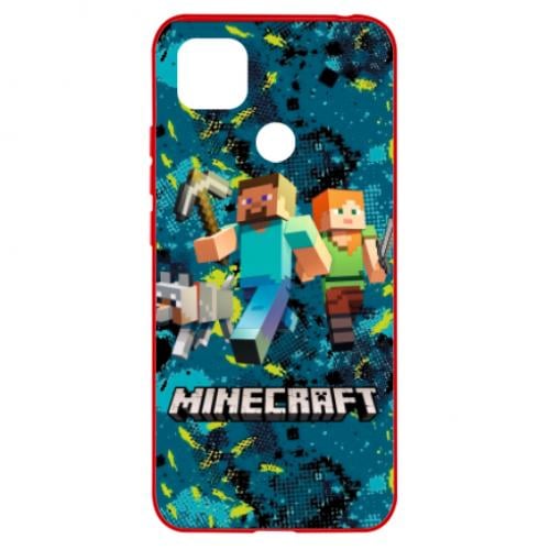 Чехол для Xiaomi Redmi 9c Minecraft Steve Alex And Dog (6848392-3-134799)