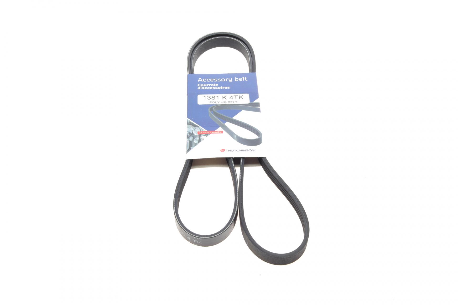 Ремень генератора HUTCHINSON Man TGL/TGL 4.7/6.9 05- 4PK1381 (1381_K_4TK)