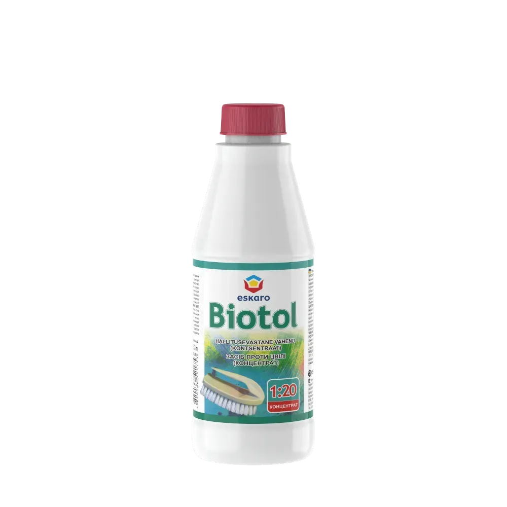 Грунтовка антисептическая против плесени Eskaro BIOTOL концентрат 1:20 0,33 л (2028273508)