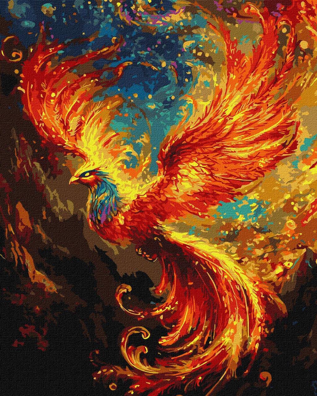 Картина за номерами Ideyka Жар-птиця в термопакеті 40х50 см (2867218536)