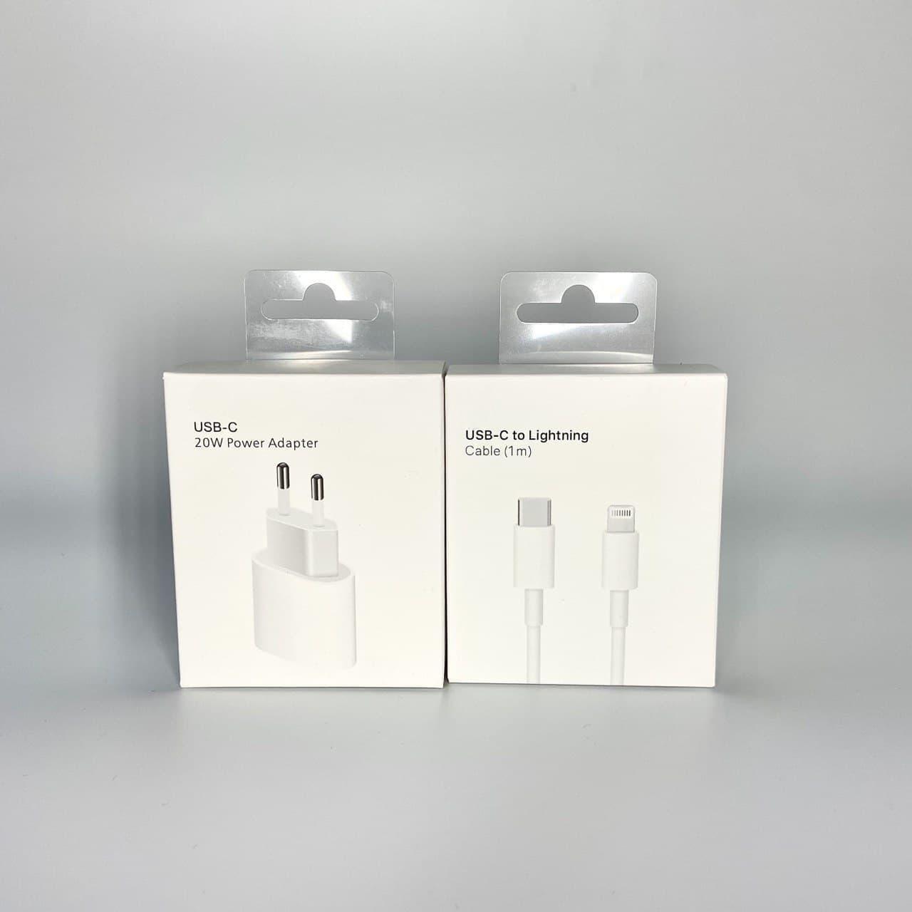 Зарядний пристрій USB-C Power Adapter 20W швидка зарядка з кабелем USB-C to Lightning Cable 1 м - фото 3