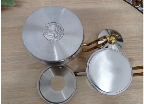 Чайник двухъярусный OMS 0,5/1,25 л Gold (8075-M) - фото 4 Чайник двухъярусный OMS 0,5/1,25 л Gold (8075-M) - фото 4