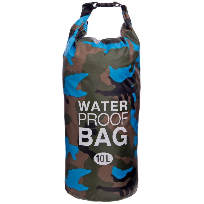 Гермомешок водонепроницаемый SP-Sport Waterproof Bag TY-6878-10 10 л Камуфляж голубой (AN009151)