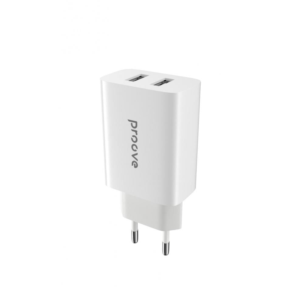 Зарядное устройство сетевое Proove Rapid 10,5W 2USB White (34914)