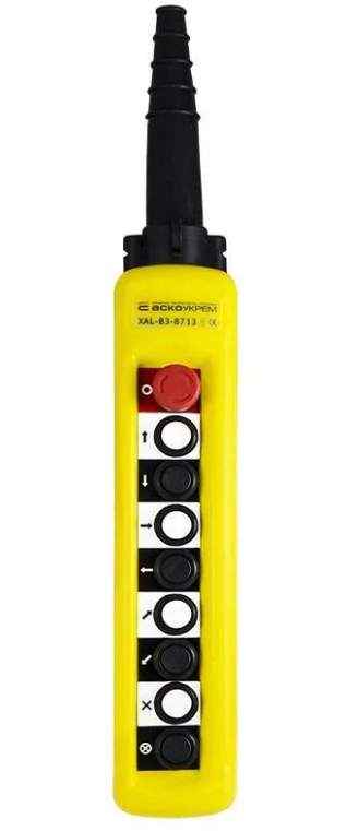 Пост тельферный АСКО-УКРЕМ 8-кнопочный с кнопкой стоп XAL-B3-8713 (A0140050009)