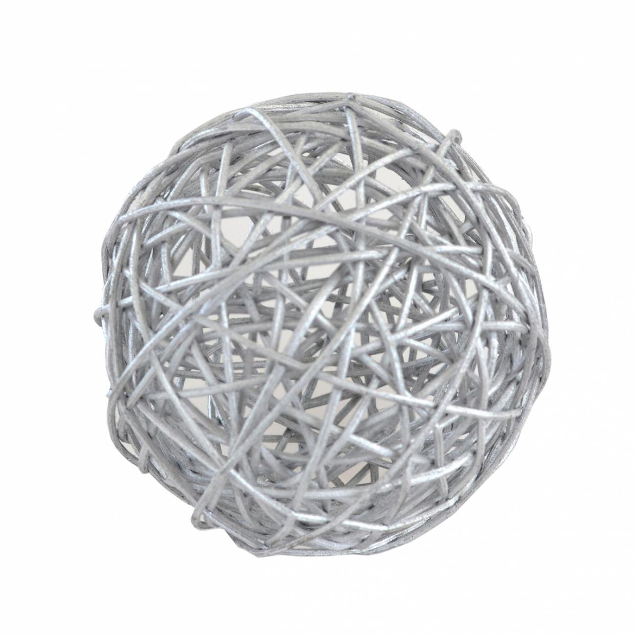 Шар ротанговый Yes! Fun d 10 см Серебряный (0973314)
