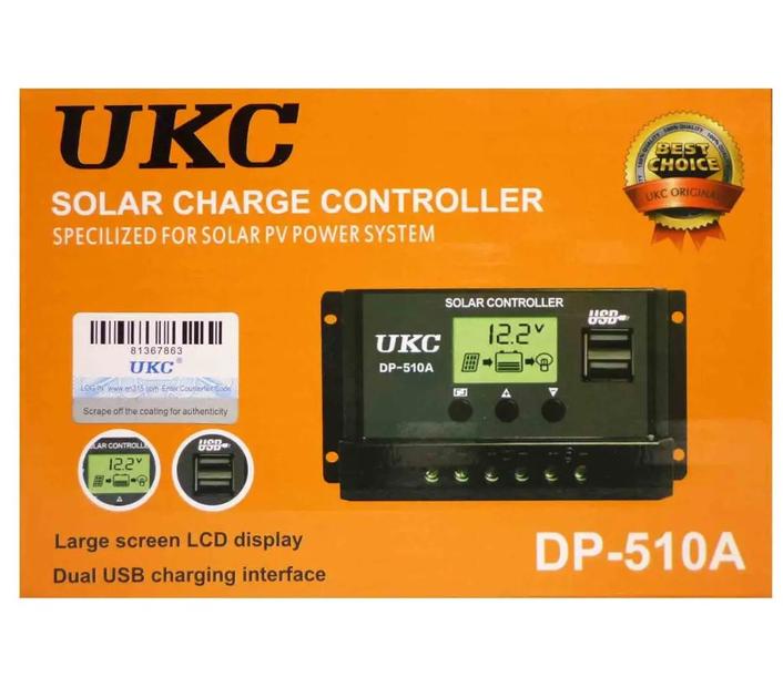 Контроллер заряда от солнечной батареи UKC DP-510A 10 A - фото 2