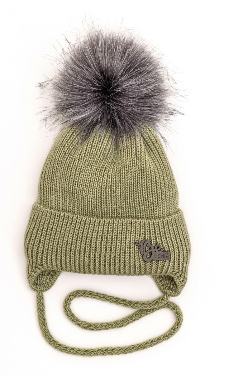 Шапка детская зимняя Alex Стронг 42-46 см Оливковый