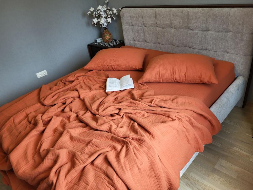 Покрывало детское муслин 110x140 см Shine Terracotta (10000) - фото 1