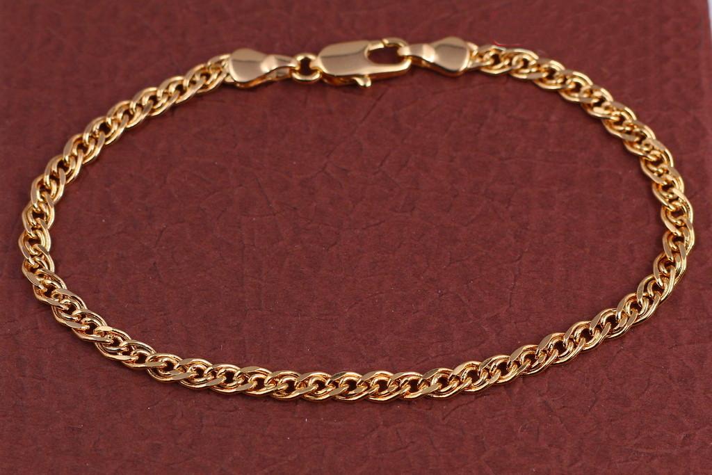 Браслет Xuping Jewelry Нонна 20 см 3,5 мм Золотистый