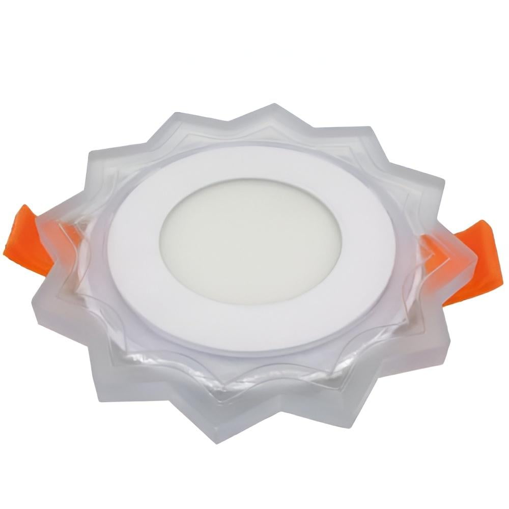 Панель LED Lemanso Сонечко 3W + 3W 350Lm 4500K з жовтою підсвіткою (LM907)