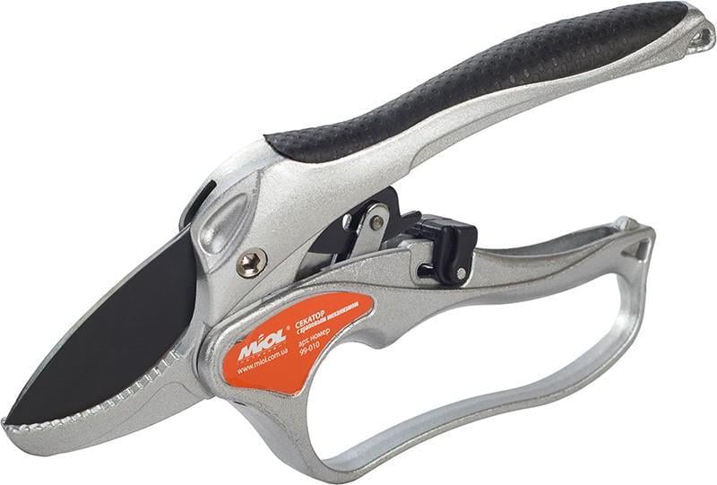 Секатор Miol 99-010 200 мм с храповым механизмом (22423)