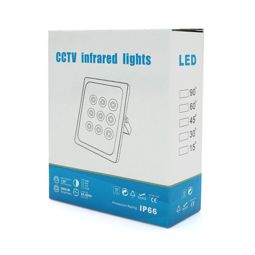 Прожектор инфракрасный VOLTRONIC LW9-50IR009-12 12 В 9 диодов для охраны и видеонаблюдения дальность 50 м угол 120° (33314) - фото 2 Прожектор инфракрасный VOLTRONIC LW9-50IR009-12 12 В 9 диодов для охраны и видеонаблюдения дальность 50 м угол 120° (33314) - фото 2