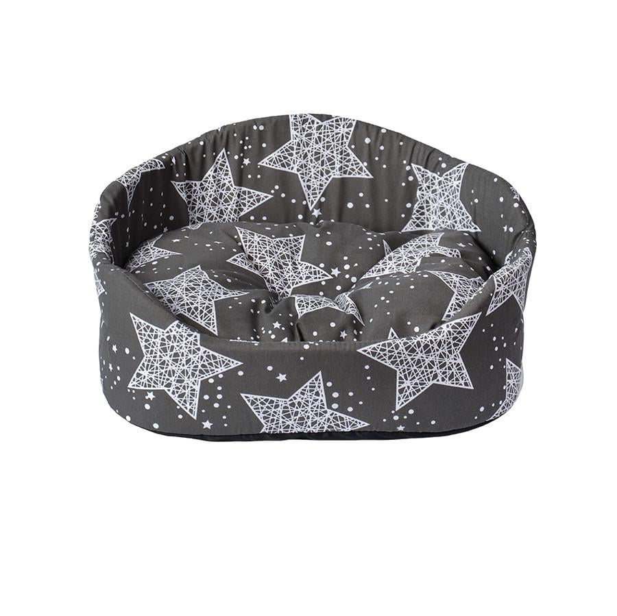 Лежак от Джека Типи ткань бязь Белые звезды №2 Серый (2660712000)