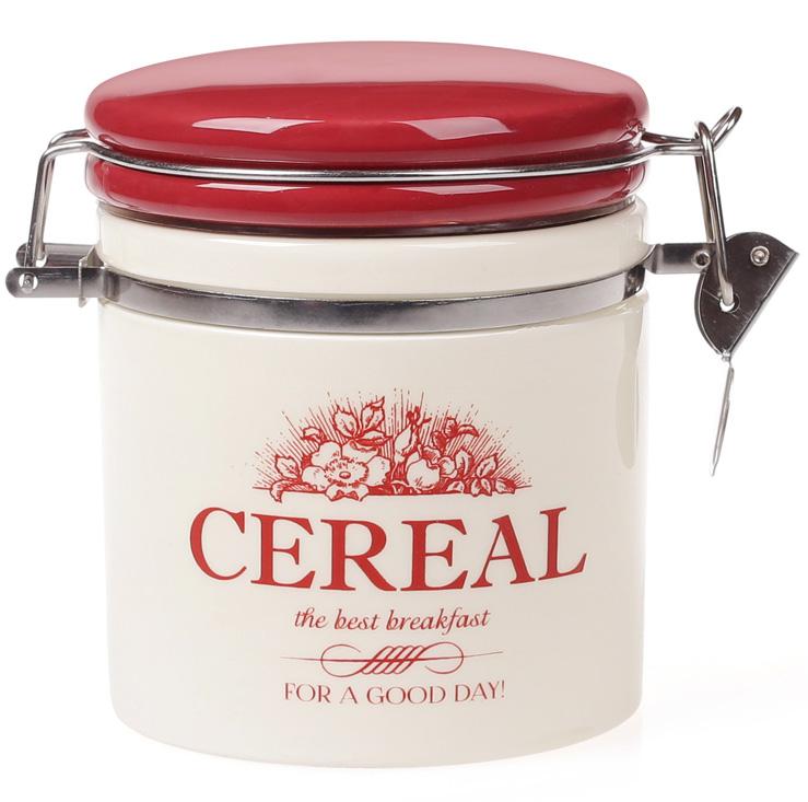 Банка керамическая Английский Шиповник CEREAL 480 мл с металлической затяжкой